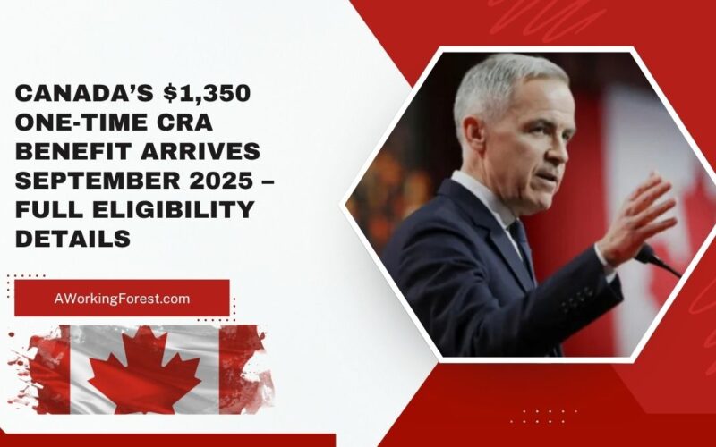 Canada’s $1,350 One-Time CRA Benefit Arrives September 2025 – Full Eligibility Details